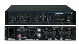 Shure Systems SCM410 Mezcladora aut.4 canales,mic/line.